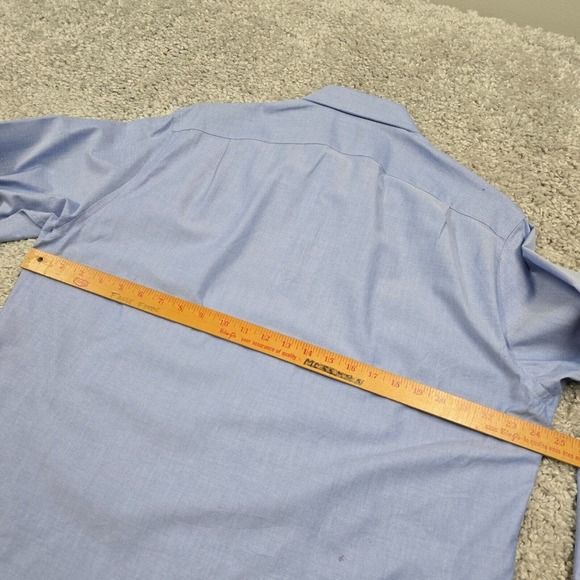 J Crew Ludlow Shirt Men 16 1/2 33 Blue Button Down Long Sleeve Micro Dots Office - Picture 12 of 15